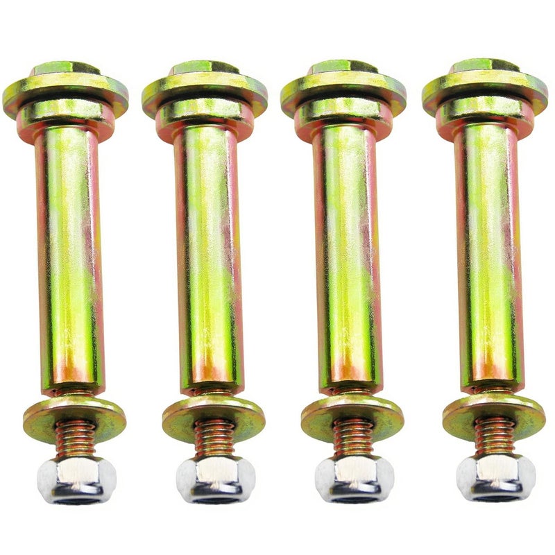 Metalsuberg طقم براغي وعقد قفل للعجلات 4 قطع متوافق مع جزازات العشب Exmark 103-3168 103-4051 1-603299 1-603602 PL7540 225-205، المزيد من العجلات بفتحة 5/8" - Image 1
